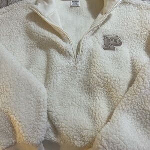 New w/out tags PINK Victoria's Secret Cream Textured Pullover